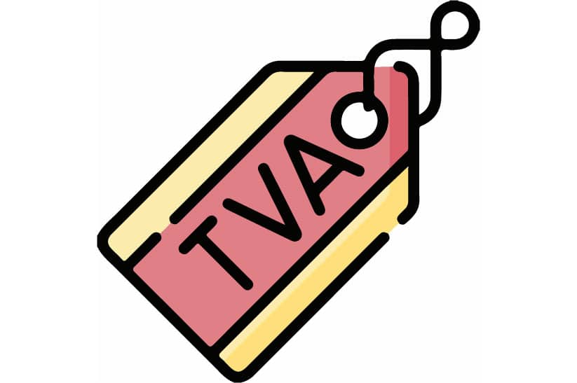Illustration d'une étiquette TVA