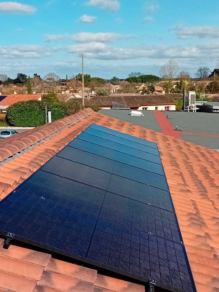 Panneaux solaires installés à Verdun-sur-Garonne