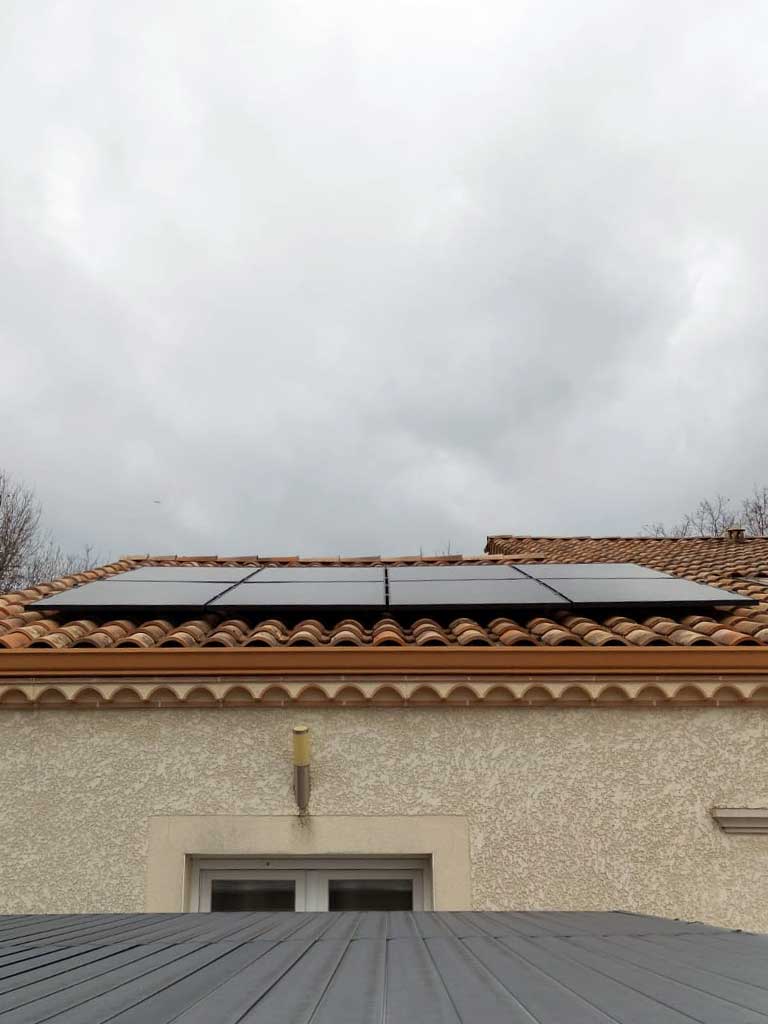 Panneaux solaires dans le Tarn, à Reyniès